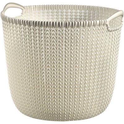 Curver Knit kulatý koš 30 l bílý