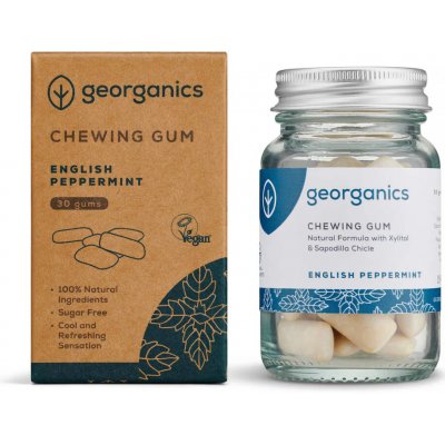 Georganics Žvýkačky máta peprná 30 ks – Zboží Dáma