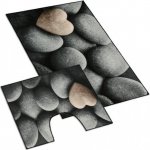 Bellatex 3D tisk sada tmavé kameny sada 60 x 100 , 60x50 cm WC – Zboží Dáma