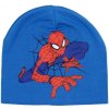 Dětská čepice Dětská bavlněná jarní podzimní čepice pro chlapce Spiderman světlo modrá