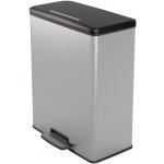 Curver Deco BIN 65L Odpadkový koš 48,6 x 31,6 x 61,5 cm stříbrný 01128-C70 – Zboží Dáma