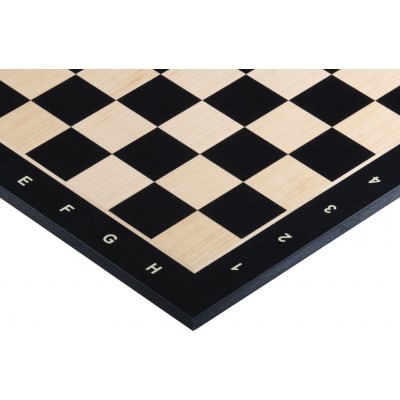 Šachovnice Sunrise Chess & Games Šachová deska č. 5 (s popisem) ebenizovaná (intarzie) – Zboží Živě