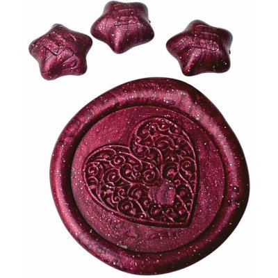 Creatissimo Vosk pro pečetění ve tvaru Hvězdičky Vínová 50 g – Zboží Dáma