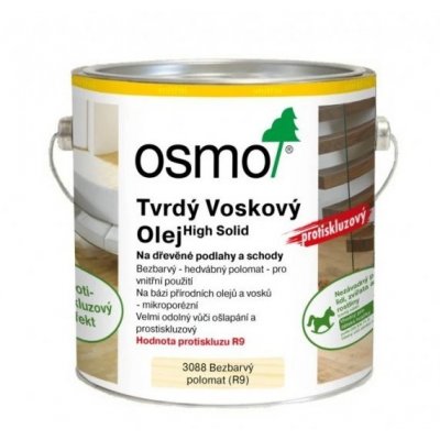 Osmo 3088 Tvrdý voskový olej protiskluzný 0,75 l Bezbarvý – HobbyKompas.cz