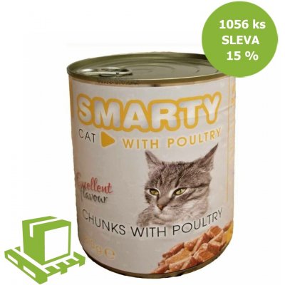 Smarty chunks Cat drůbeží 810 g