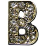 HKM Písmenko B na čelenky stříbrné – Zboží Dáma