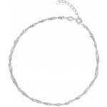 Olivie Stříbrný řetízek na nohu singapore 7637 – Zboží Dáma