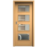 Sapeli Swing Komfort M49 posuvné buk 100 x 197 cm Čiré sklo – Hledejceny.cz