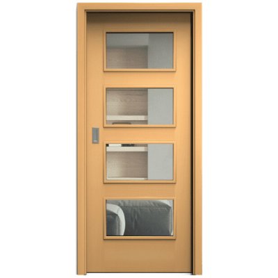 Sapeli Swing Komfort M49 posuvné buk 100 x 197 cm Čiré sklo – Hledejceny.cz