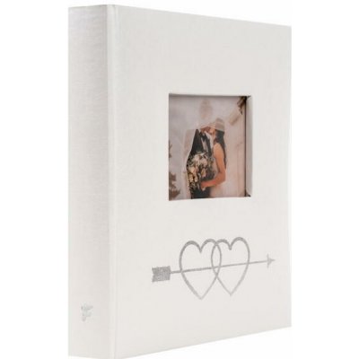 FANDY Fotoalbum 10x15 500 foto svatební 2Hearts 1 stříbrné – Zboží Živě