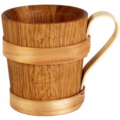 Dřevotéka - Dřevěný korbel DUB - rozšiřující se 0,5 l – Zboží Dáma
