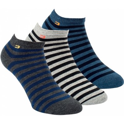 RS pánské letní pruhované bavlněné sneaker ponožky Mix barev
