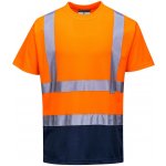 Portwest S378 Dvoubarevné triko oranžová/navy S