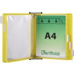 Tarifold, nástěnný kovový držák, kapsy A4 na výšku, otevřené shora žlutá – Zboží Živě