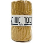 MMboutique bavlněná šňůra na macramé Single twist 4mm 100m Mustard – Zboží Mobilmania