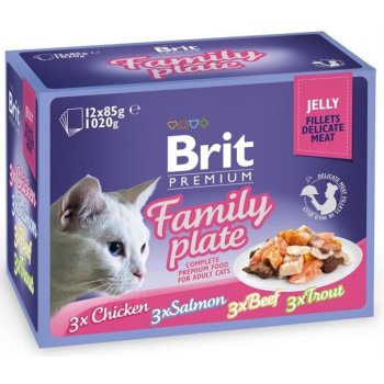 Brit Premium Cat Delicate Fillets in Jelly Dinner Plate 12 x 85 g