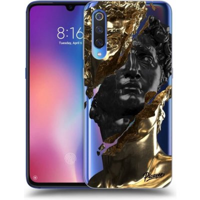 Pouzdro Picasee silikonové Xiaomi Mi 9 - Black Gold čiré – Zbozi.Blesk.cz