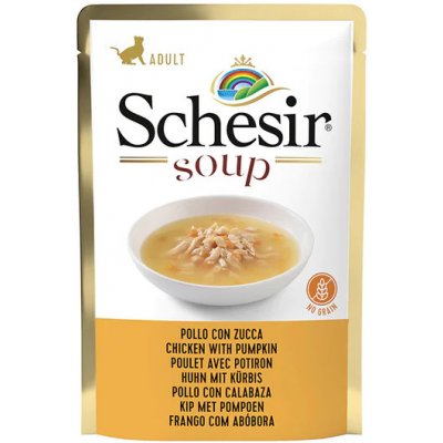 Schesir Cat Adult Soup kuře dýně 85 g