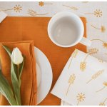 Tululum prostírání lněné hořčicově žluté 2 ks 45x35cm – Zboží Mobilmania