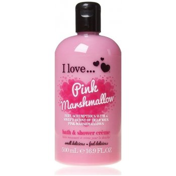 I Love Bubble Bath & Shower Crème Pink Marshmallow sprchový krém 500 ml