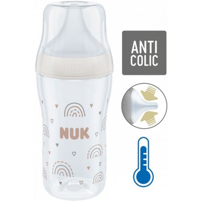 Nuk Perfect Match láhev s kontrolou teploty White 260 ml – Hledejceny.cz