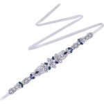 B-TOP Elegantní pás na šaty s perlami a krystaly tmavě modrá Typ 1 – Hledejceny.cz