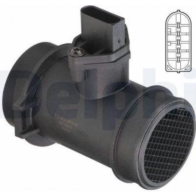 Snimac mnozstvi protekajiciho vzduchu DELPHI AF10647-12B1 – Hledejceny.cz