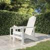 Zahradní židle a křeslo zahrada-XL Zahradní křeslo Adirondack HDPE bílé