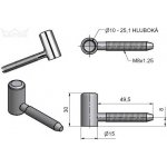 TKZ Závěs dveřní 60/10 HD, bílý zinek – Sleviste.cz