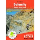 Zahel Mark Průvodce na cesty Dolomity zajištěné cesty Brenta jezero Garda Rother