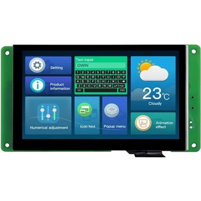 LCD 5" 800x480 825nit kapacitní dotykový panel DWIN HMI – Zboží Mobilmania