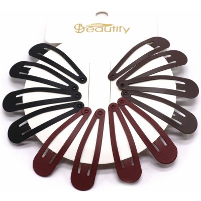 Sponky do vlasů - tmavý mix matný, 12 ks – Zboží Dáma