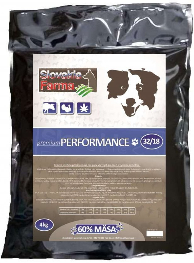 Slovakia Farma Premium Performance 32/18 4 kg