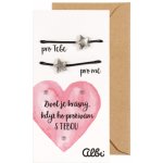 Albi Dárkový šperk duo náramky Život je krásný 2 kusy – Hledejceny.cz