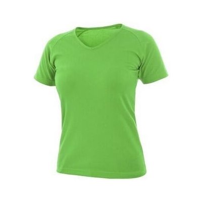 CXS Canis CXS tričko ELLA dámské výstřih do V krátký rukáv zelené jablko CN-1610-178-515-93