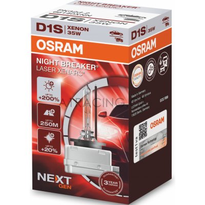 Xenon výbojka D1S Osram 12/24V XENARC NIGHT BREAKER LASER 4500K +200%