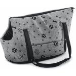JK ANIMALS taška Grey Lux M stylová taška pro malé a střední psy 50 x 30 x 31 cm – Zboží Dáma