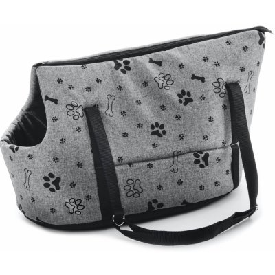 JK ANIMALS taška Grey Lux M stylová taška pro malé a střední psy 50 x 30 x 31 cm – Zboží Dáma