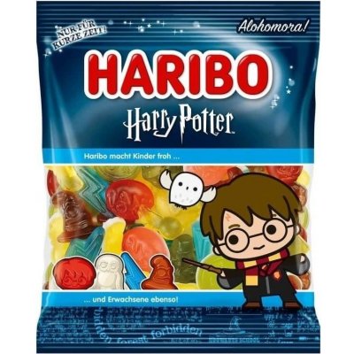 Haribo Harry Potter Želé s ovocnou a kolovou příchutí 80 g – Sleviste.cz