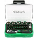 JONNESWAY RD02040S Gola sada 1/4", nástrčné hlavice, bity a kloubová ráčna, 40 kusů – Zboží Mobilmania