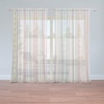 Sablio Záclony Pruhy a tečky: 2ks 150x250cm – Hledejceny.cz