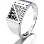 Majya Stříbrný prsten šachovnice NICOLAS 10086 – Sleviste.cz