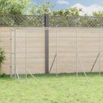 vidaXL Venkovní psí kotec stříbrný 200 x 600 x 200 cm – Hledejceny.cz