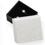 Šperky4U Dárková krabička stříbrná/černá KR0053-ST – Zboží Dáma