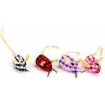 Beeztees Hračka pro kočky látková myš 4cm – Zboží Mobilmania