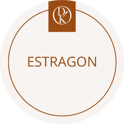 Davídkovo koření Etiketa Estragon béžová průměr 4,5 cm 1 ks – Hledejceny.cz