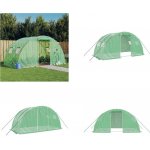 vidaXL Skleník s ocelovým rámem Zelený 8 m² 4x2x2 m – Zboží Dáma