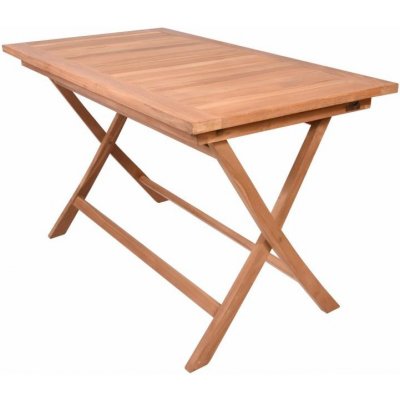 DIVERO zahradní jídelní stůl D104410 teak ošetřený 120 x 70 x 75 cm hnědý – Hledejceny.cz