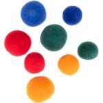 Zooplus Basics plstěné kuličky 8 ks 4 x 4 cm + 4 x 3 cm – Zboží Dáma