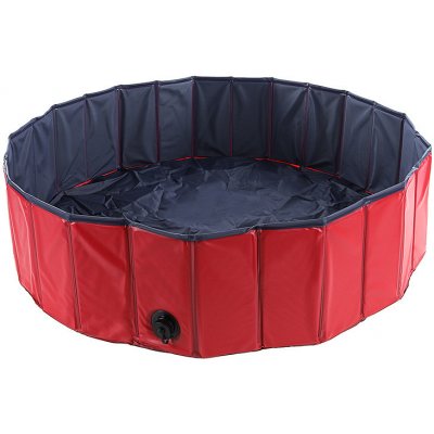 Flamingo Pool Doggy Splash Round bazén pro psy červeno-modrý 160 x 30 cm L – Zboží Mobilmania